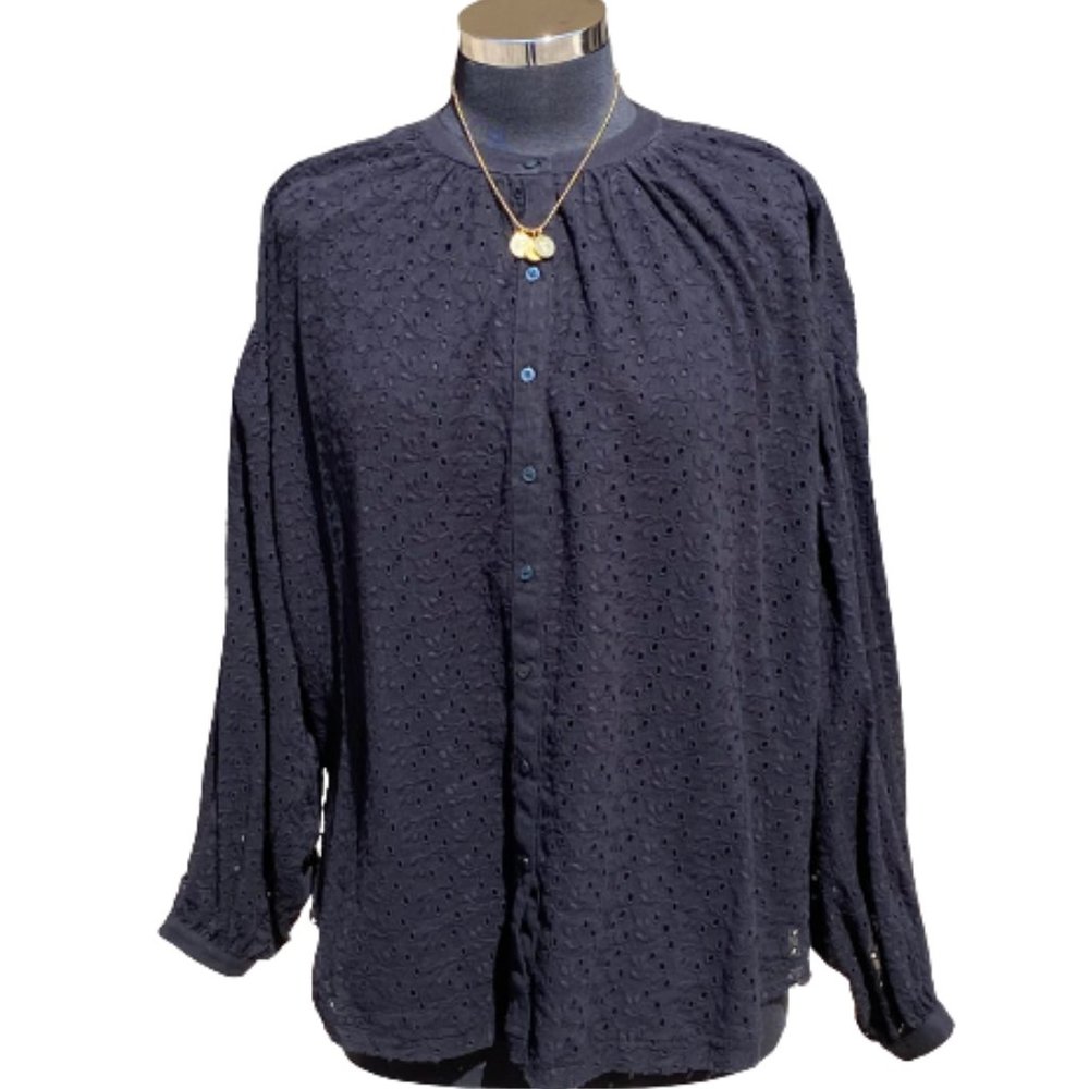 🆕Free People Maddison Eyelet Blouse size XS - Picture 2 of 10